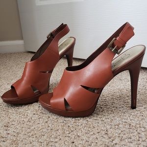 Brown Leather Heels